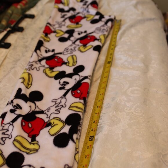 Disney Micky Mouse fleece sleep pants: comfy, warm, draw string elastic waist M - Picture 10 of 13
